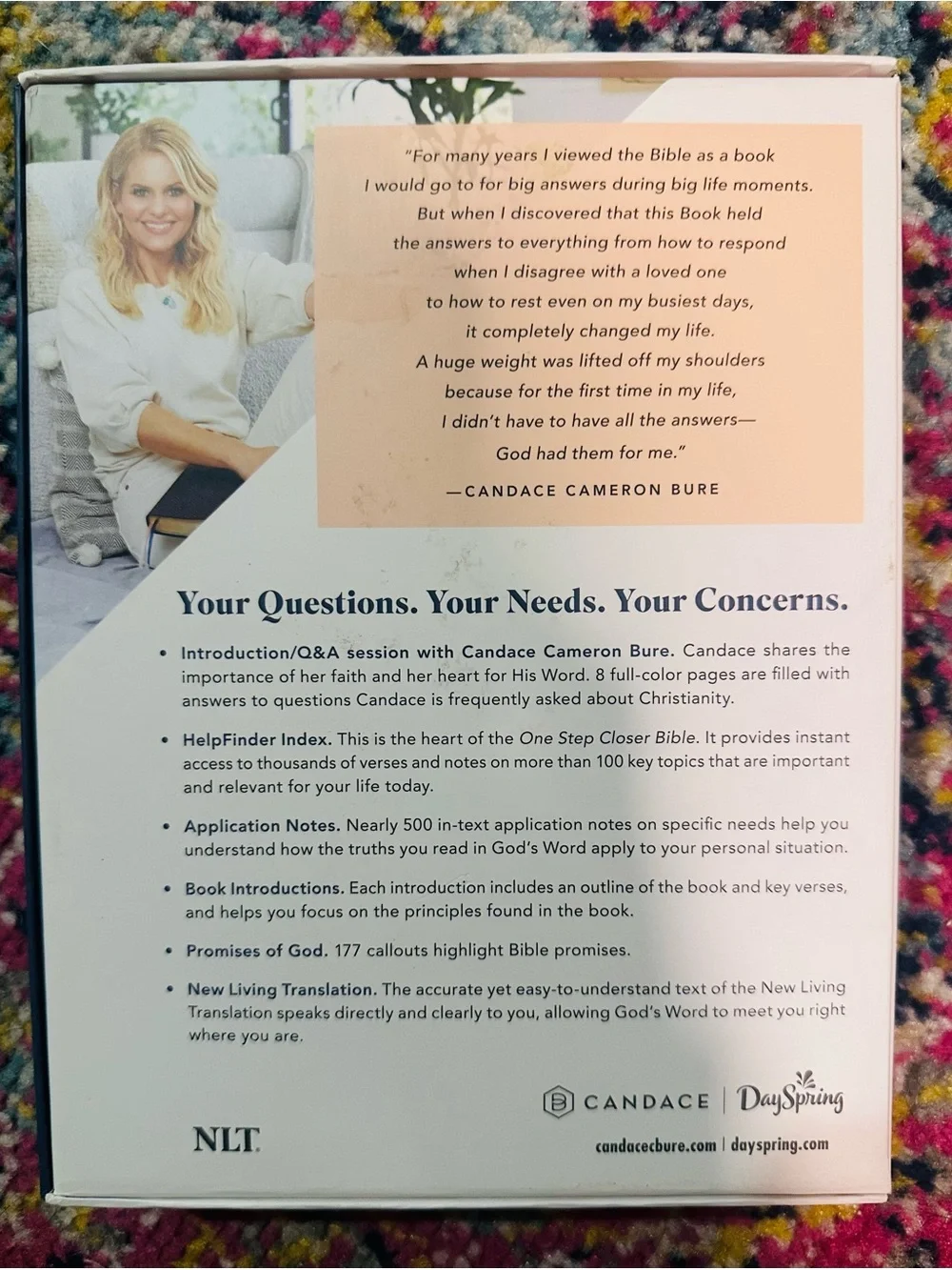 One Step Closer Bible - Candace Cameron Bure Day Spring NEW limited edition